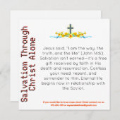 De verlossing door Christus alleen is een getuigen (Voorkant / Achterkant)