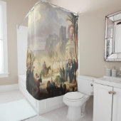 De vermelding Christus Jerusalem Louis Felix Leull Douchegordijn (In situ)