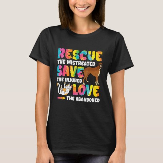 De verminkte katten redden 1 t-shirt (Voorkant)