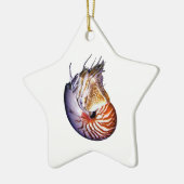 DE VERMISTE NAUTILUS KERAMISCH ORNAMENT (Links)