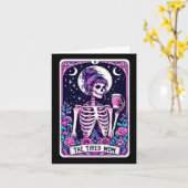 De vermoeide moeder Tarot Kaart Skeleton Moederdag (Gele Bloem)