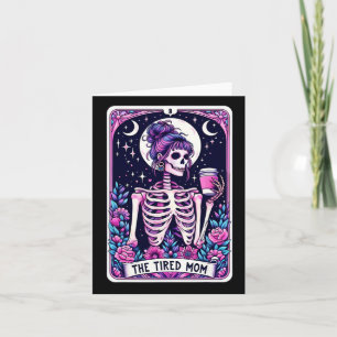 De vermoeide moeder Tarot Kaart Skeleton Moederdag