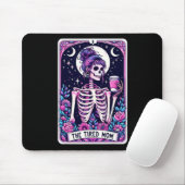 De vermoeide moeder Tarot Kaart Skeleton Moederdag Muismat (Met muis)