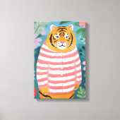 De vermoeide tijger canvas afdruk (Voorkant)
