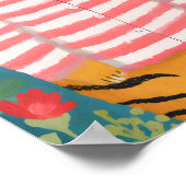 De vermoeide tijger poster (Hoek)