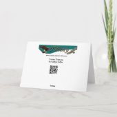 De Vermomming van Turkije Feestdagen Kaart (Achterkant)