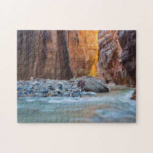 De vernauwing van de Virgin River in de herfst 2 Legpuzzel (Horizontaal)