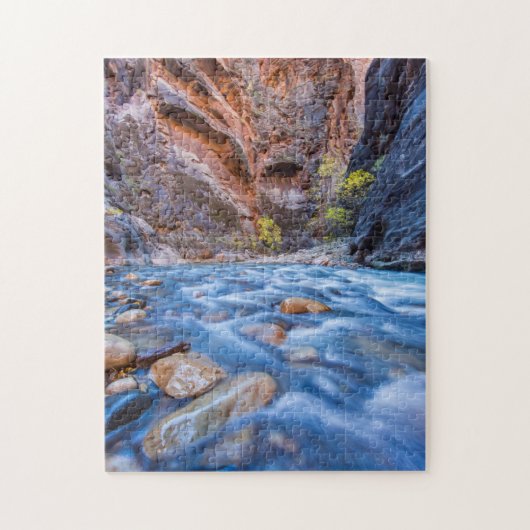 De vernauwing van de Virgin River in de herfst 3 Legpuzzel (Verticaal)