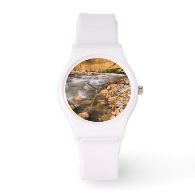 De vernauwing van de Virgin River in de herfst 4 Horloge (Voorkant)