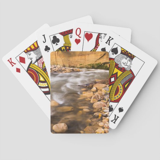 De vernauwing van de Virgin River in de herfst 4 Pokerkaarten (Achterkant)