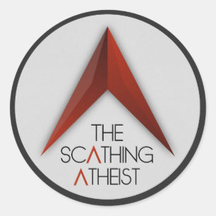De vernietigende atheïst ronde sticker