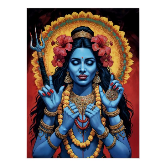 De Vernietiger van het Kwade Godin Kali Perfect Poster (Voorkant)