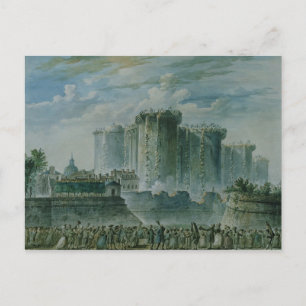 De vernietiging van de Bastille, 14 juli 1789 Briefkaart