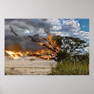 De vernietiging van ons land poster