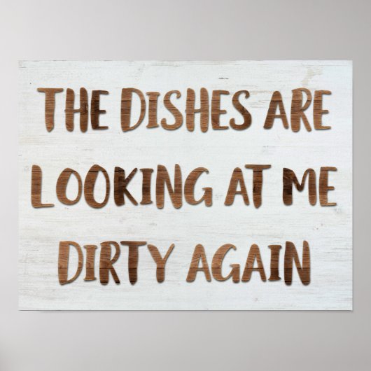 De vernissen kijken weer naar me, het vuile teken. poster (Voorkant)