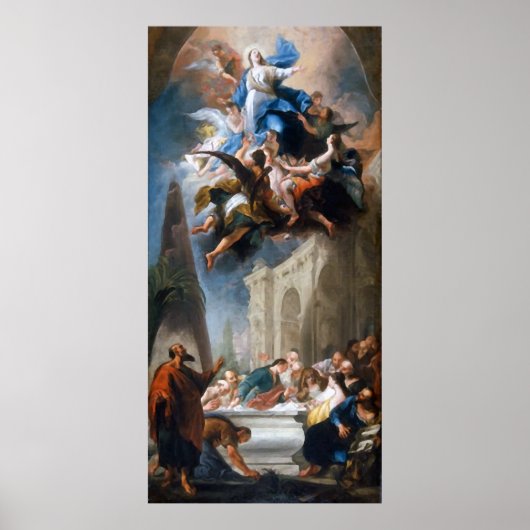 De veronderstelling van de blote maagd Mary. Poster (Voorkant)