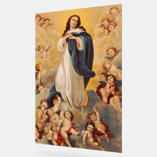 De veronderstelling van de Maagd Mary Acryl Bord (Hoek)