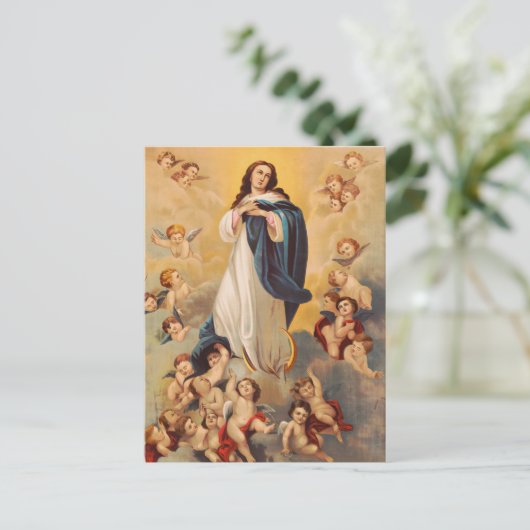 De veronderstelling van de Maagd Mary Briefkaart (Staand voorkant)