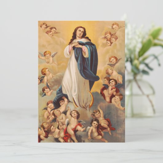 De veronderstelling van de Maagd Mary Kaart (Staand voorkant)