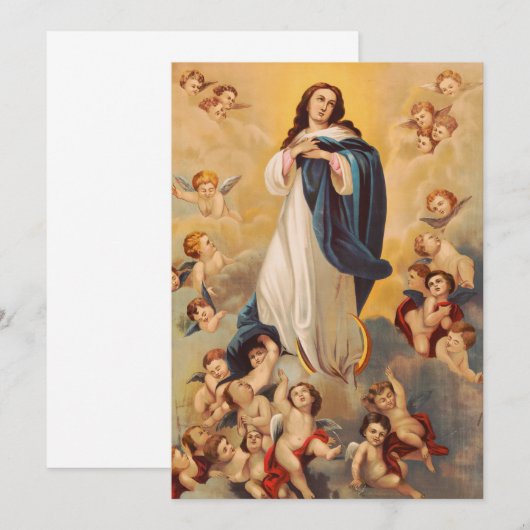 De veronderstelling van de Maagd Mary Kaart (Voorkant / Achterkant)