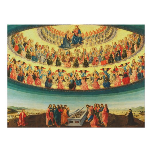 De veronderstelling van de Maagd Mary Perfect Poster (Voorkant)
