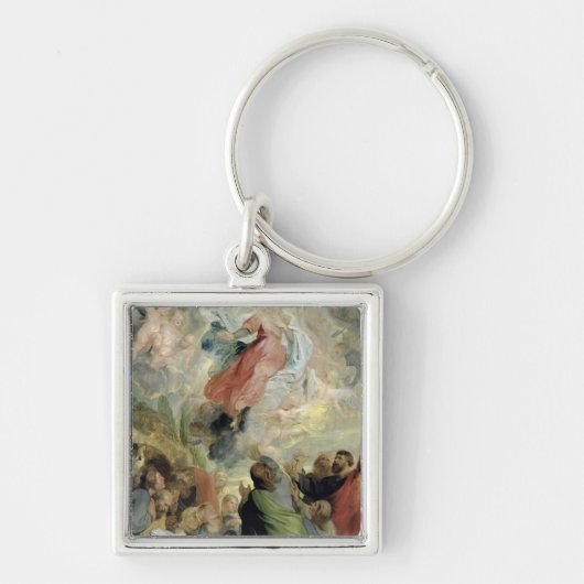 De veronderstelling van de Maagd Mary Sleutelhanger (Voorkant)