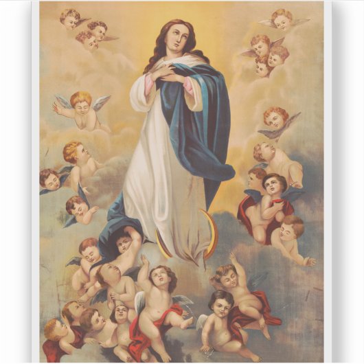 De veronderstelling van de Maagd Mary Sticker (Voorkant)