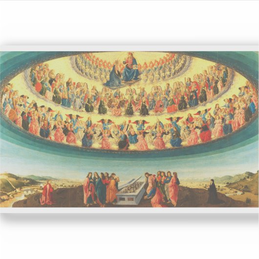 De veronderstelling van de Maagd Mary Sticker (Voorkant)