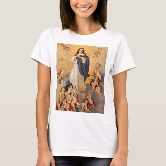 De veronderstelling van de Maagd Mary T-shirt (Voorkant)
