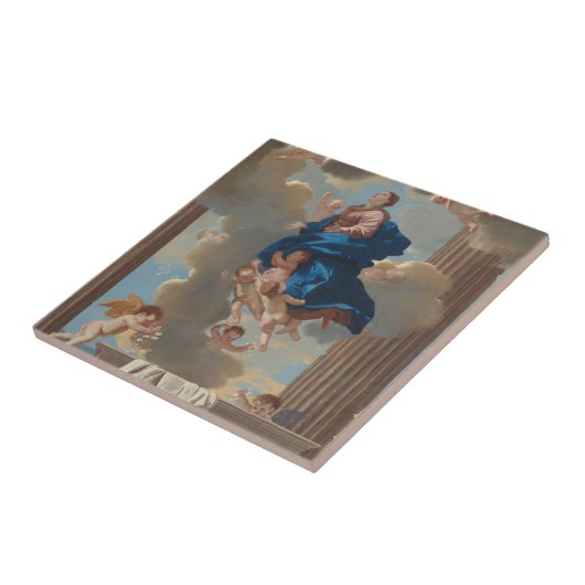 De veronderstelling van de maagd tegeltje (Zijkant)