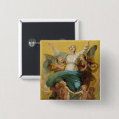 De veronderstelling van de maagd vierkante button 5,1 cm (Voorkant /achterkant)