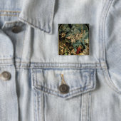 De veronderstelling van het maagdarmstuk 1611/14 vierkante button 5,1 cm (In situ)