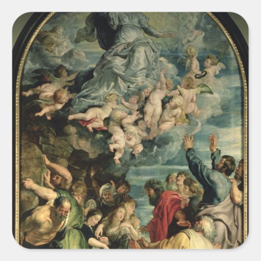 De veronderstelling van het maagdarmstuk 1611/14 vierkante sticker (Voorkant)