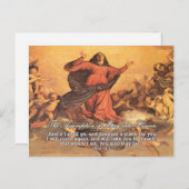 De veronderstelling van Mary in de hemel Briefkaart (Voorkant / Achterkant)