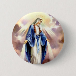 De veronderstelling van Mary Ronde Button 5,7 Cm