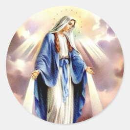 De veronderstelling van Mary Ronde Sticker