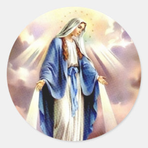 De veronderstelling van Mary Ronde Sticker