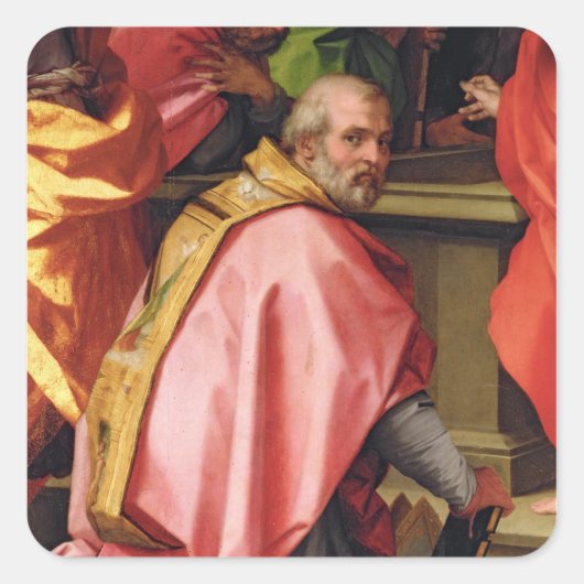 De veronderstelling van Mary Vierkante Sticker (Voorkant)