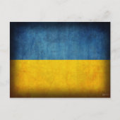 De Verontruste Briefkaarten van de Oekraïne Vlag (Voorkant)