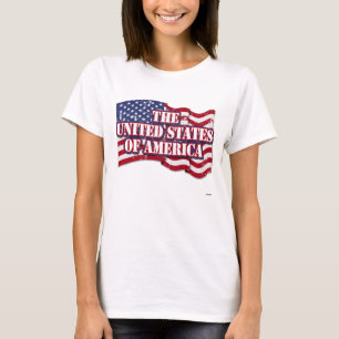 De verontruste Verenigde Staten van Amerika met T-shirt