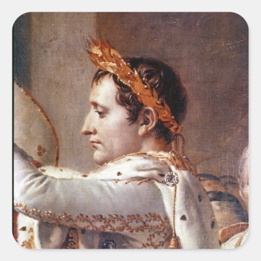 De veroordeling van de keizer Napoleon 2 Vierkante Sticker (Voorkant)