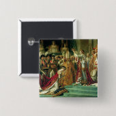 De veroordeling van de keizer Napoleon Vierkante Button 5,1 Cm (Voorkant /achterkant)