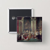De veroordeling van de keizer Napoleon Vierkante Button 5,1 Cm (Voorkant /achterkant)