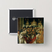 De veroordeling van de keizer Napoleon Vierkante Button 5,1 Cm (Voorkant /achterkant)