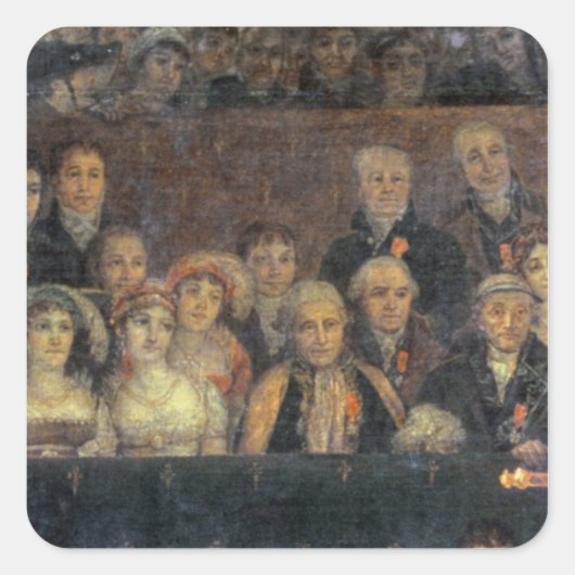 De veroordeling van de keizer Napoleon Vierkante Sticker (Voorkant)