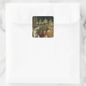 De veroordeling van de keizer Napoleon Vierkante Sticker (Tas)