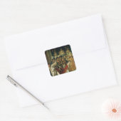 De veroordeling van de keizer Napoleon Vierkante Sticker (Envelop)
