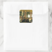 De veroordeling van Wilhelm tot Kaiser Vierkante Sticker (Tas)