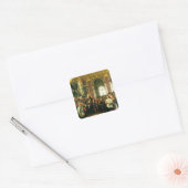 De veroordeling van Wilhelm tot Kaiser Vierkante Sticker (Envelop)