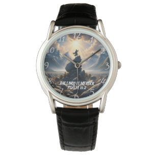 De Veroveraar van Hoogten DE HEER IS MIJN ROTS Horloge